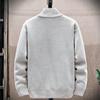 Herren Herbst Winter Zopfmuster Reißverschluss Cardigan - Dickes Warmes Lässiges Pullover für Männer