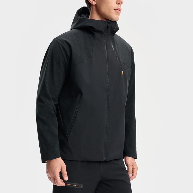 Fila Fitness Casual Classic Versatile Warm Hooded Jacket Men Jackets A11M541707FBK