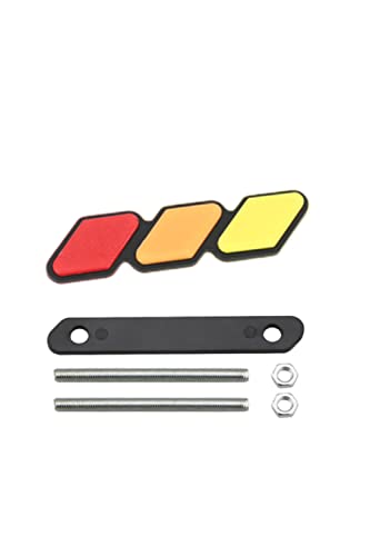 

YFFSFDC Решетка радиатора автомобиля трехцветная решетка подходит значок эмблема наклейка декаль авто аксессуары замена для 4Runner Tundra Sequoia Rav4 Highlan