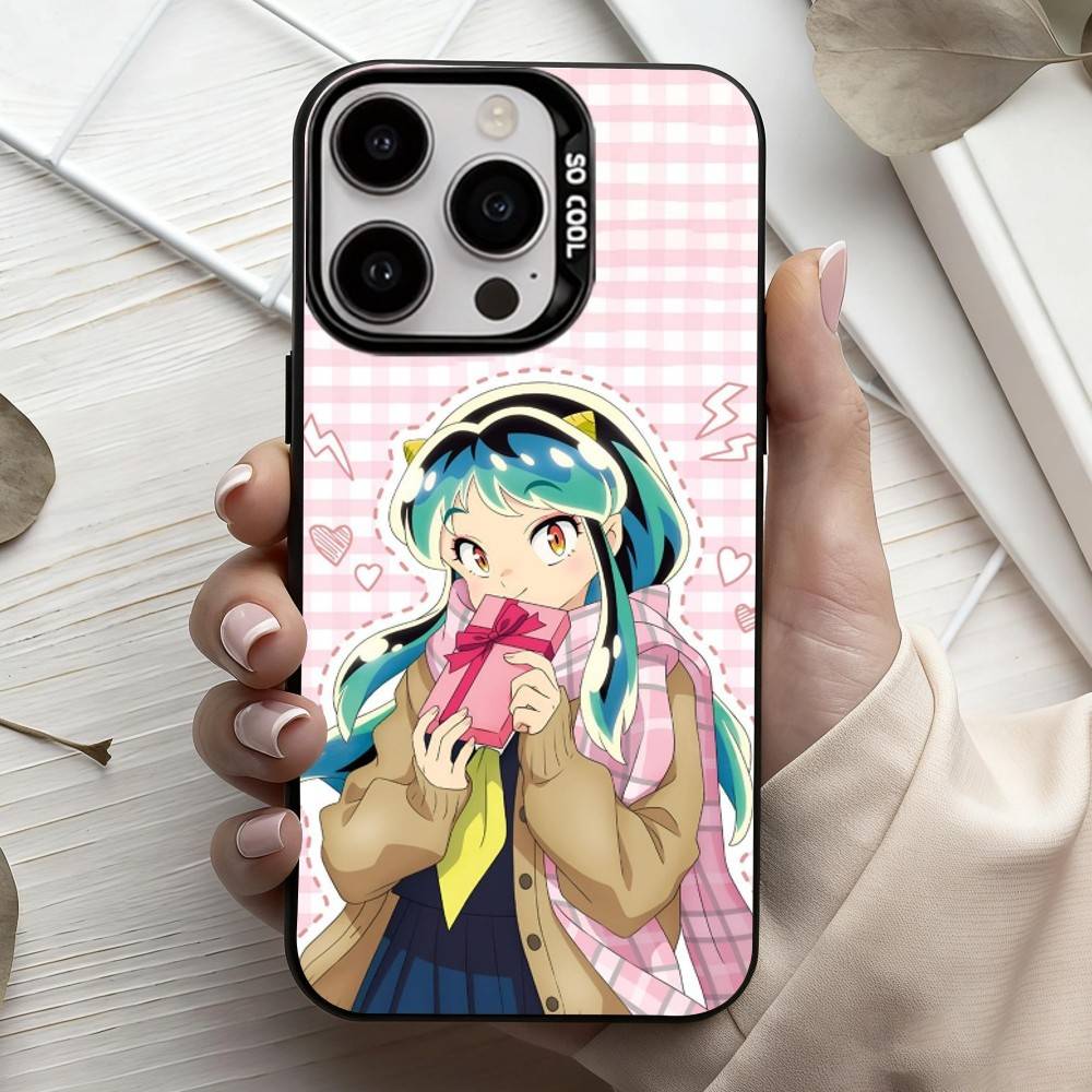 U-Urusei Yatsura L-Lum Mobile Phone Case For iPhone17,16,15,14,13,12,11 Plus,Pro Max Black Candy Silver Plated Cover