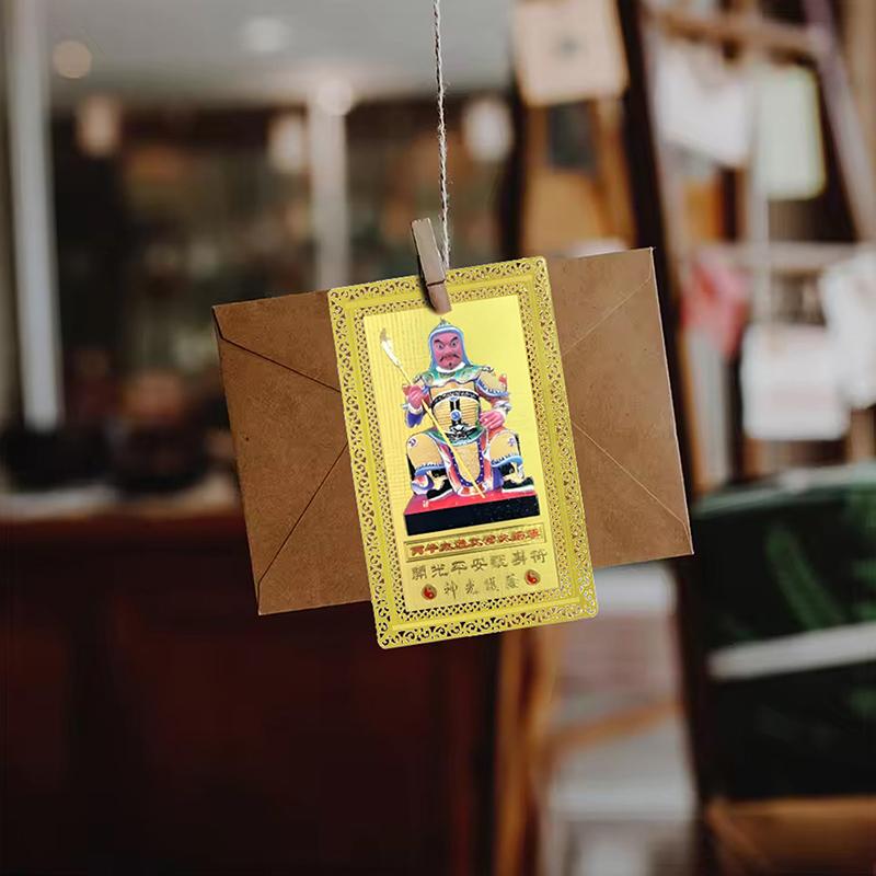 Tarjeta Amuleto Tai Sui 2026 Oración Feng Shui Tarjeta Dorada Exorcismo Protección Regalo Buda Amuleto Seguro Atraer Riqueza Y Tesoro