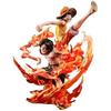 MegaHouse Luffy Ace One Piece Figure - Portrait Pirates Neo Maximam Brotherhood 20th Limited Ver. 9.7 Inch Multicolor MH716454