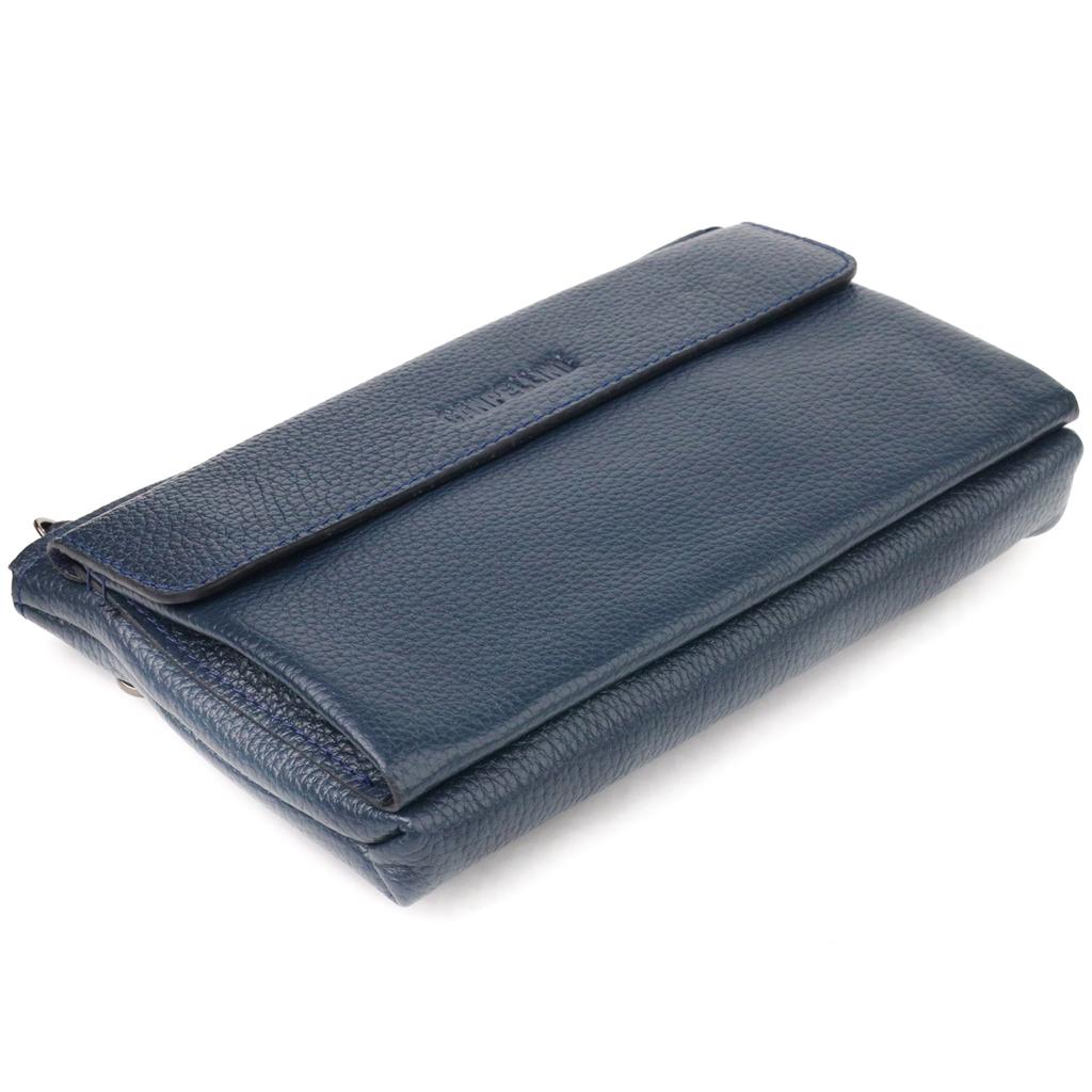 Pánská prostorná spojka z pravé kůže CANPELLINI 21550 Blue