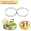 5/6/7/8CM Classic 304 Stainless Steel Mousse Ring Cake Mold With Hole Tart Bottom Tower Fruit Pie Quiches Baking Tool