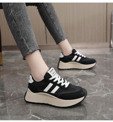 Freizeit Vulkanisierte Damen Chaussure Femme Frühling Dicke Sohle Damenschuhe 2026 Sommer Freizeit Patchwork Leder Sneaker