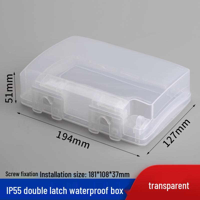 Outdoor Recessed Weatherproof Socket Cover with Screw Installation