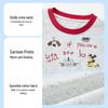 ASK JUNIOR Girls' Color-block Cartoon Short Sleeve T-shirt