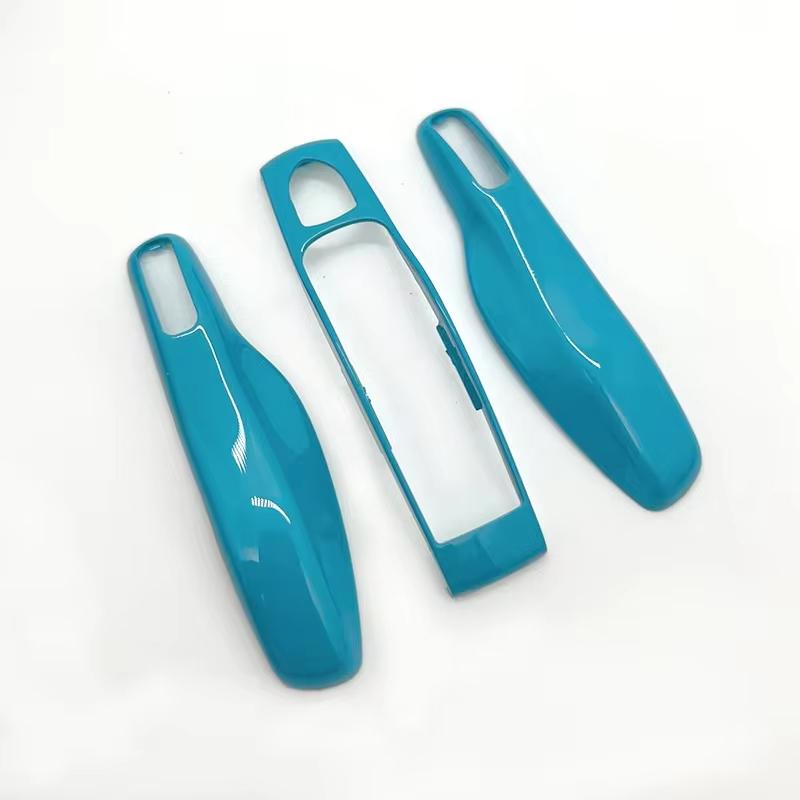 

Car Color Miami Blue For Porsche Cayenne 718 Macan Panamera 911 Boxster 3 4 Button Remote Car Key Case Cover Fob Bag Accessories