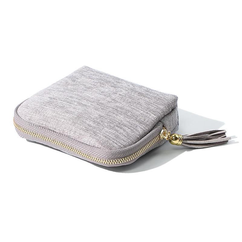 Portable Multi-layer Tassel Jewelry Storage Bag Travel Jade Bracelet Large-capacity Zipper Jewelry Packaging Bag Organizer