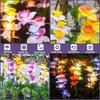Waterproof Design Solar Garden Lights Solar Powered Stake Lights Daffodil Stake Lamps Artificial Plants Narcissus