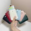 Pull-out 5 Card Holder Bag Laminated Concealed Card Wallet Business Card Case Women PU Leather ID Card Holder Pockets