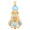 Vintage Enamel Perfume Bottle Middle Eastern   Exquisite Elegant Metal Refillable Perfume Bottle