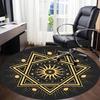 1pc Star Mandala Office Round Area Rug, Indoor Mat Suitable For Office, Under Office Chairs Bedroom Living Room Home Decor, Room Deco