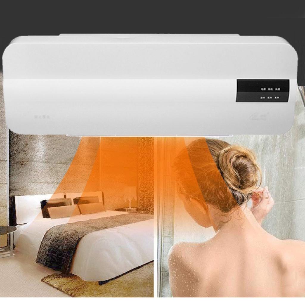 2000W 220V Cool & Warm Wall Mounted Air Condition Fan Electric Heater 2 In 1