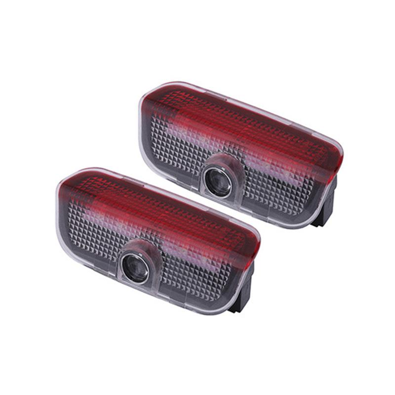 AAABQ1 2Pcs LED Car Courtesy Light Signal Lamp Projector Accessories For Skoda Superb 3V 3T B5 B6 B8 2009-2015 2016 2017 2018 2019 2020