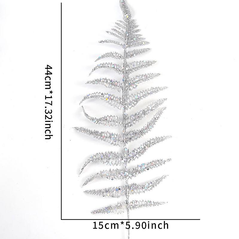 

1 шт. Блестящие украшения для поверхности Прочные Свадебная Рождественская Вечеринка Сцена Искусственные Листья Сделай Сам Легкий Романтическая Атмосфера 44 см