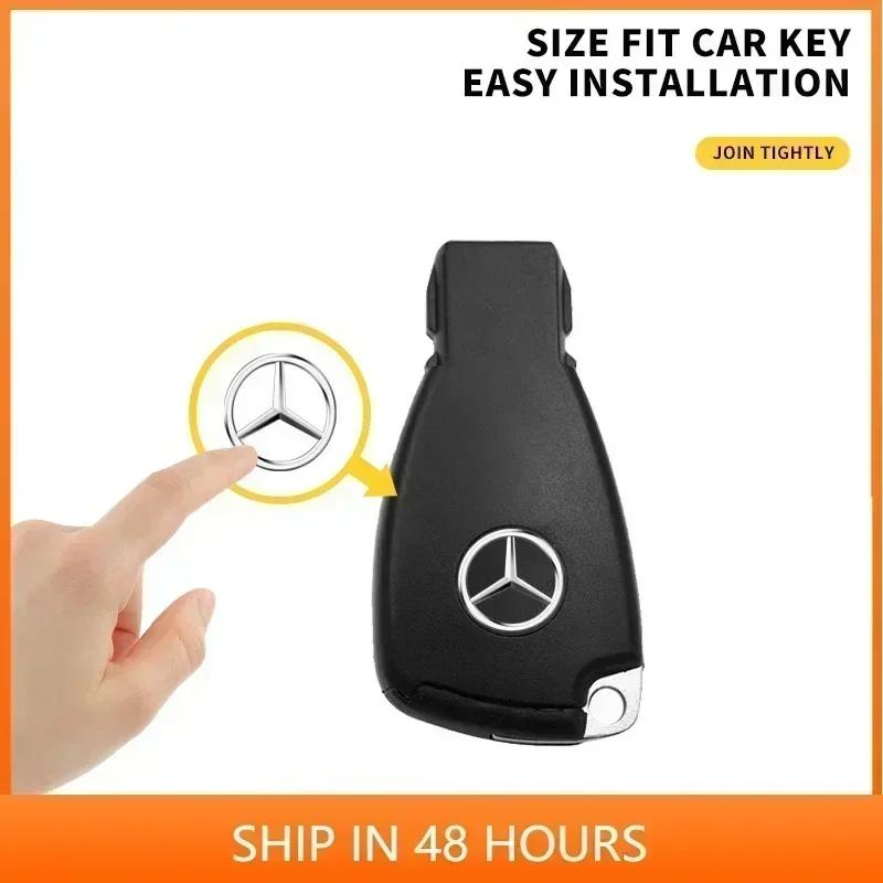 13mm Car Remote Key Sticker Emblem Decal For Mercedes Benz AMG W211 W212 W166 W167 W117 W247 W176 W204 W203 W205 W140 X253 W210
