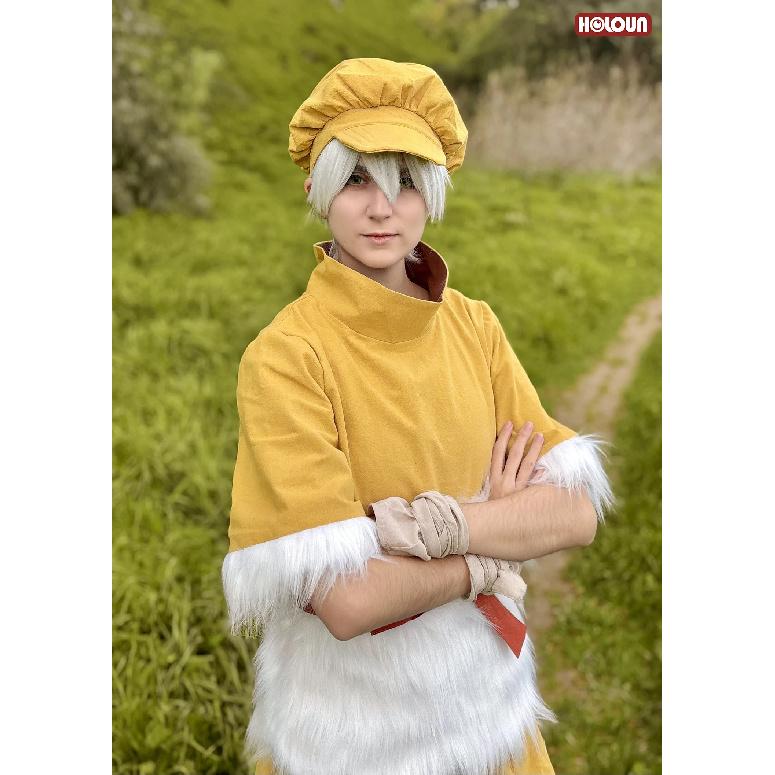 HOLOUN STONE Anime Saionji Ukyo Cosplay Costume Pants Hat Animation Convention 2025 Halloween Christmas Gift