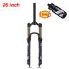 Bolany MTB Fork Magnesium Alloy Air Pressure Suspension 26 27.5 29 Inch Shoulder/wire Control Straight/conical Tube Lock Fork