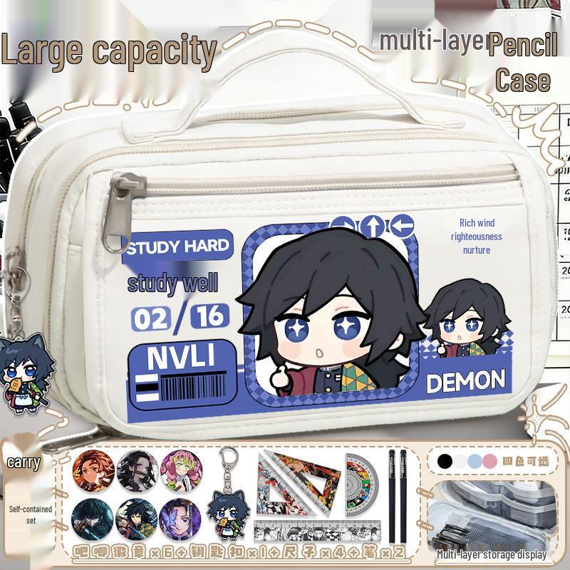 Demon Slayer Mitsuri Kanroji Large Capacity Pencil Case for Students