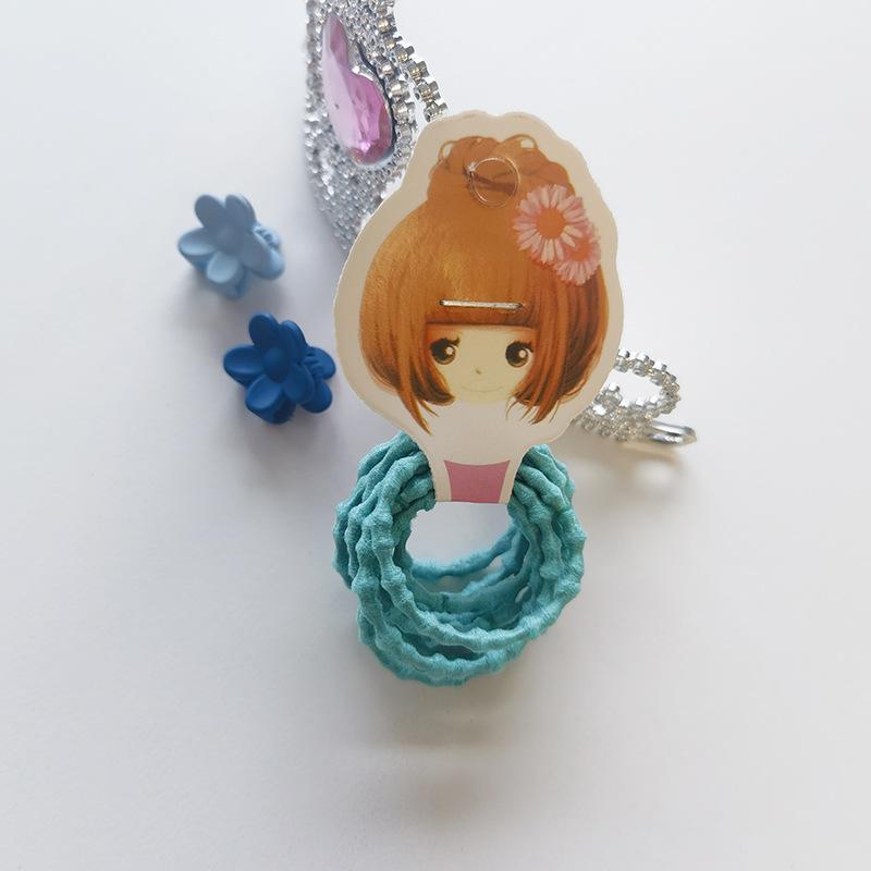 

Детские резинки для волос и заколки для волос не повреждают волосы. Маленькие резинки для волос, резинки для волос для девочек 10pcs синий