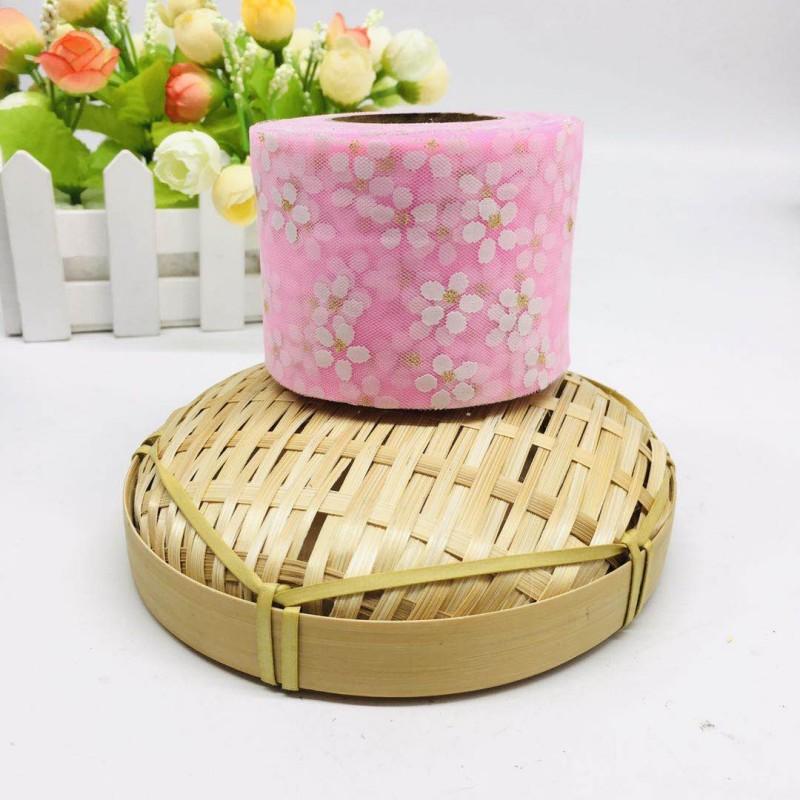 Rainbow Love Heart Tulle Ribbon for Crafts Gift Diy Package Wrap Decorative Ribbons Love Stars Lace Christmas Decor