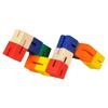 New Wooden Twisty Blocks Toy Color Sensory  Wooden Stress Relieve Toy for Kids Adult