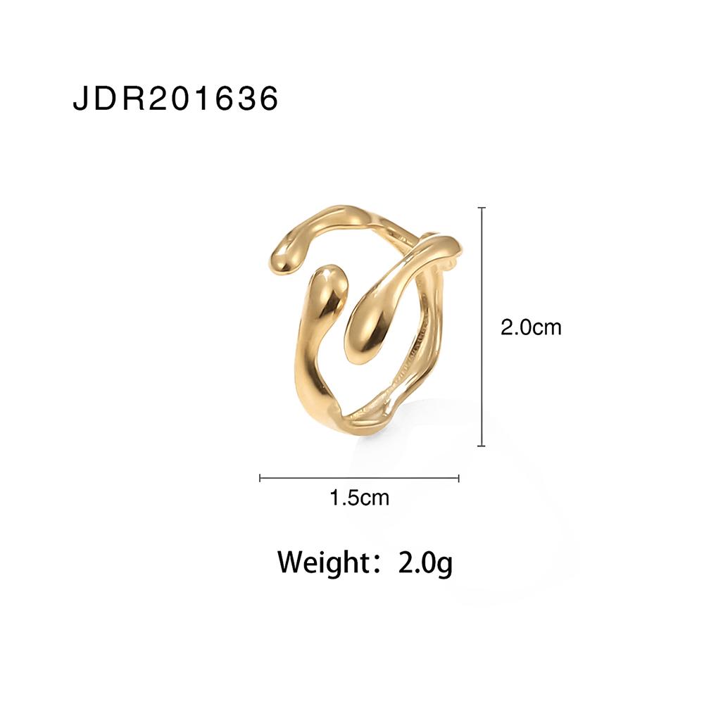 Youthway  Gold Plated Waterproof Ring Series For Woman Stainless Steel Charm Fashion Jewelry Elegant Party