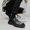 New Modelmen'S Shoes Crocodile Pattern Leather Shoes Genuine Leather Men'S Trend Casual Shoes Business British One Pedal 52006-T