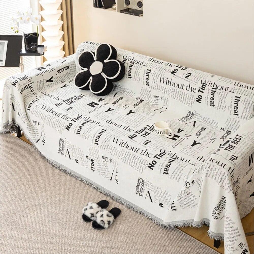 Luxury Sofa Mat Towel With Tassel Sofa Covers for Living Room L Shape Chaise Lounge Couch Slipcovers Pets Kids Mat Cover