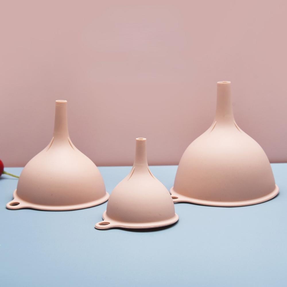 Silicone Oil Funnel Three-piece Multifunctional Funnel Set Filter Oil Pot Kitchen Household Pour Oil Filter Funnel