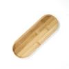 Wooden Tray Original Color Dining Plate Home Creative Oval Wooden Plate Coffee and Tea Cup Holder