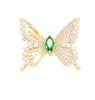 Fashion Shining Rhinestone Butterfly Brooches Suitable for Women's Exquisite Sparkling Brooches Lapel Diamond Jewelry Safety Pin PD1866
