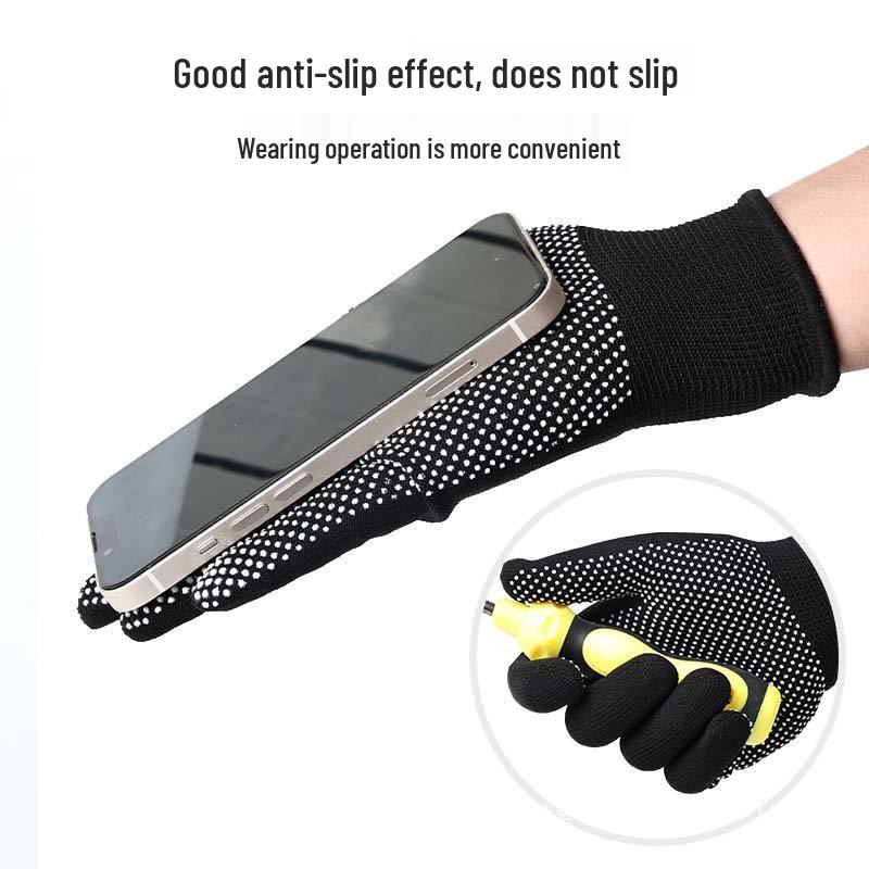 Breathable Non-Slip Nylon Work Gloves - Sun Protection, Thin & Durable for Summer, Handling, Riding, Men & Women