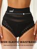 Women's High-Waist Lace Panties, Tummy Control And Hip-Lifting Shaping Panties, Soft And Seamless Hip-Lifting Shaping Panties