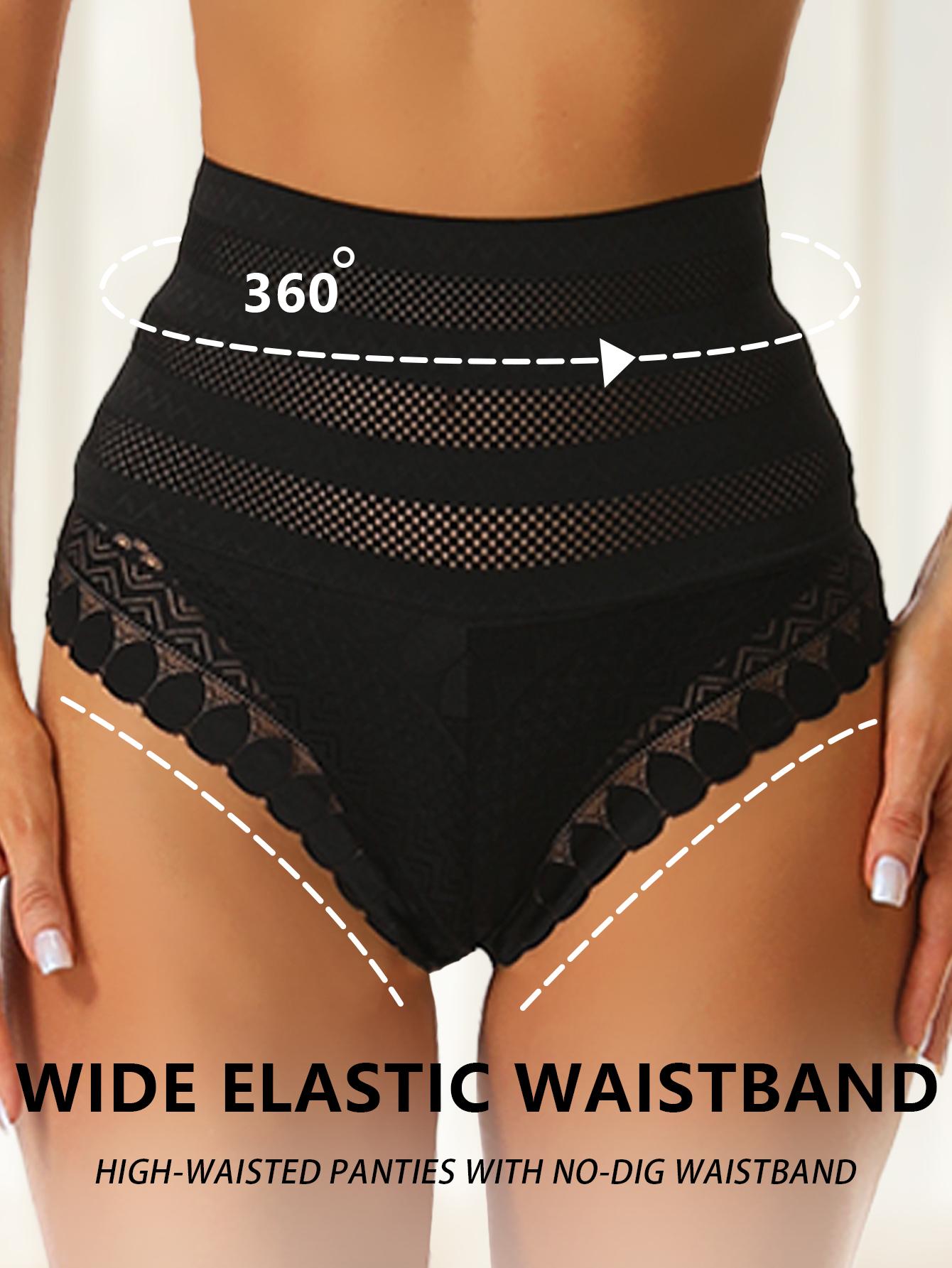 

Женские кружевные трусики с высокой талией, формирующие трусики для контроля живота и подъема бедер, мягкие и бесшовные формирующие трусики для подъема бедер 2XL&1pc