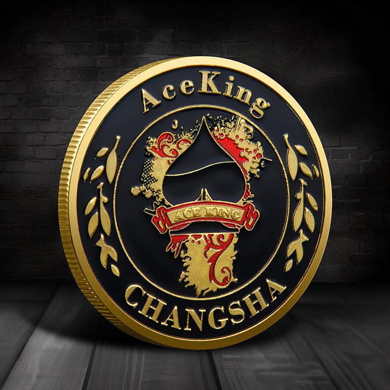 1pc Poker Card Guards Coins Collectibles Metal Poker Chip Coins Poker Accessories Coins