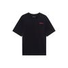 Li-Ning Skateboard Series Letter Print Loose Casual Short Sleeve Drop Shoulder T-Shirt Unisex T-Shirt Black AHST023-1
