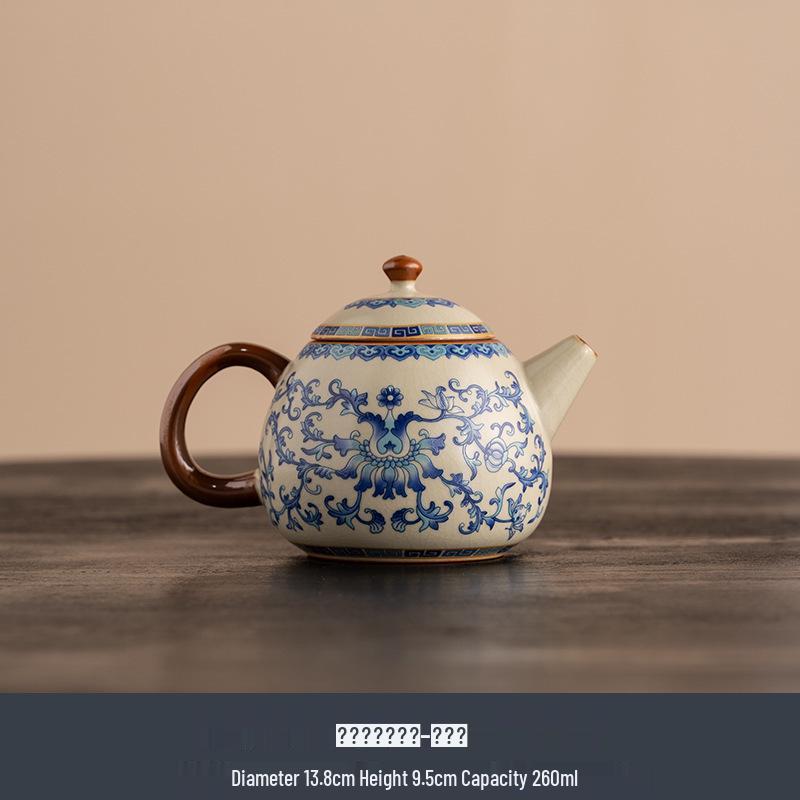 Qinghua Ru Kiln Ceramic Tea Caddy - High-End Moisture-Proof Storage for Green, White, and Pu-erh Tea, Chinese Style Sealed Jar