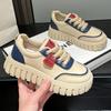 Spring and Autumn New Sports and Leisure Ins Platform Leather Single Shoes Board Shoes