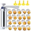 Stainless Steel Cake Cream Decorating Gun Sets Cookie Making Machine Nozzles Mold Pastry Syringe Extruder Kitchen Baking Tools