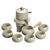 Ru Kiln Tea Set 2025 New Lazy Man Automatic Tea Artifact High-grade Light Luxury Drinking Brewing Tea Special Teapot
