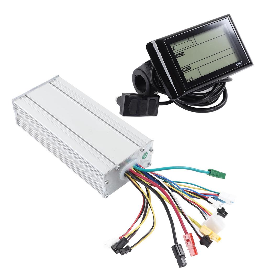 35A Electric Bicycle Conversion Kit for Anderson Plug Controller S900 Panel Brake Handle and Thumb Throttle for Upgrade
