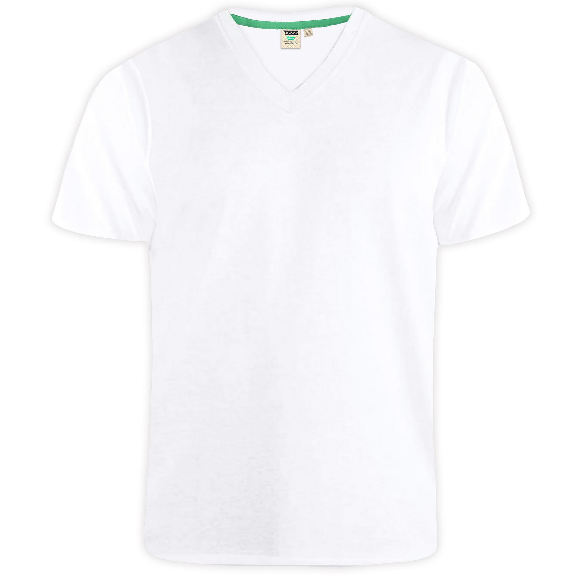 Duke Heren D555 Signature Katoen Kingsize T-shirt 7XL wit