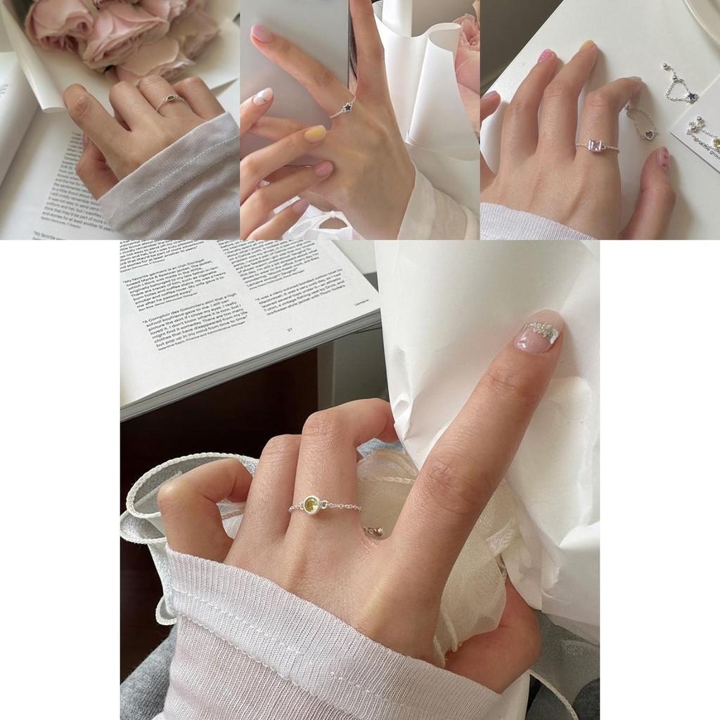 Adjustable Stylish Womens Colorful Zircon Ring For Trendy Looks Fashionable