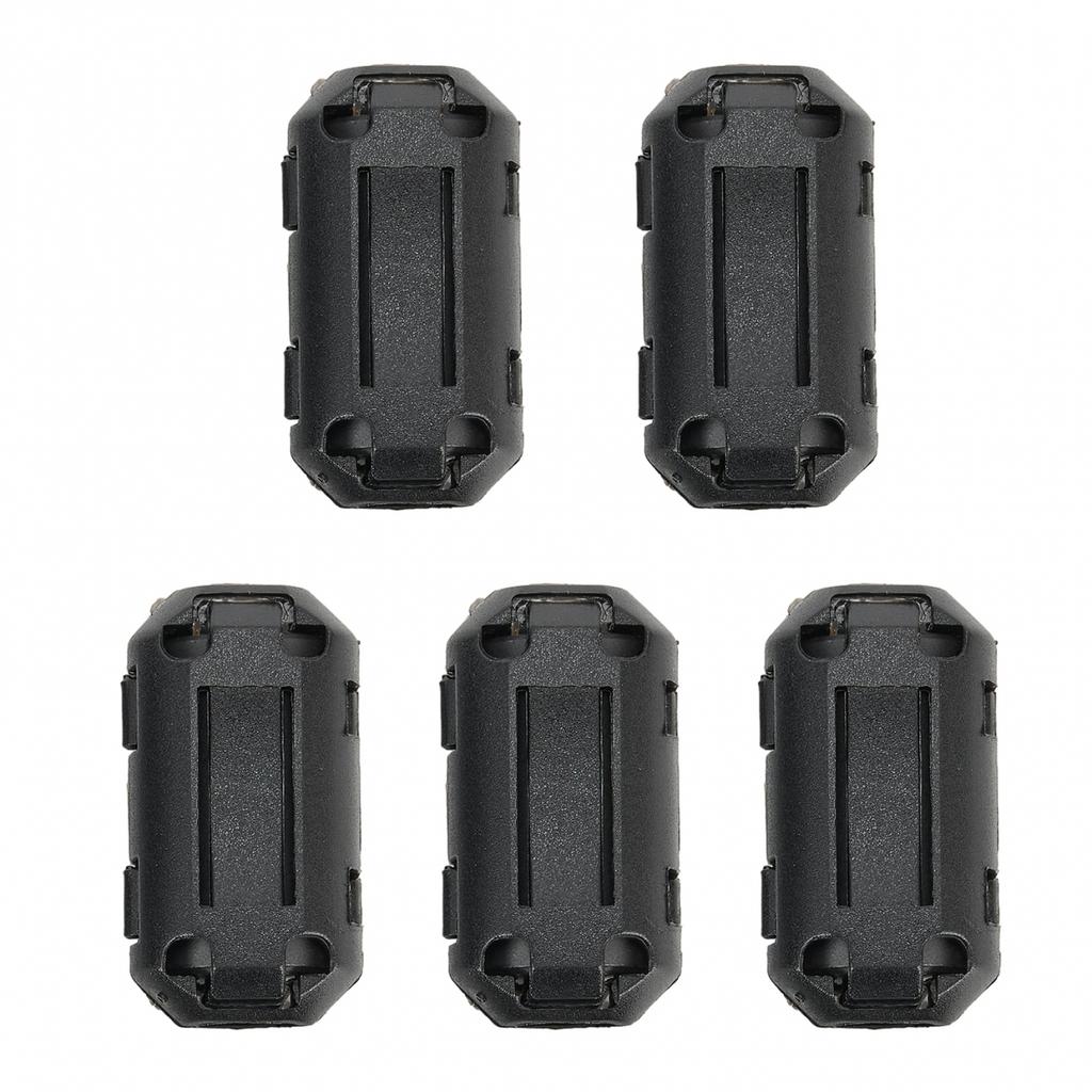 5Pcs Double Snaps TDK Ferrite Core Noise Suppression Filter With Plastic Cover