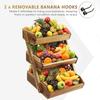 3-Tier Fruit Basket for Kitchen - Durable, Multifunctional, Large Capacity Fruit & Veggie Stand with Snack Organizer