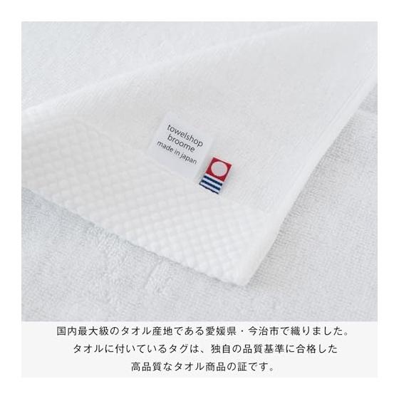 Bloom Imabari Towel Certified Face Towel Set of 3 Ciel Hotel Specifications Water Absorbent Quick Drying Room Drying 100% Cotton Made In Japan (Navy)