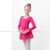 Szyfonowe stroje do tańca dla dzieci: Jednoczęściowa spódniczka do baletu i gimnastyki z body wyszczuplającym