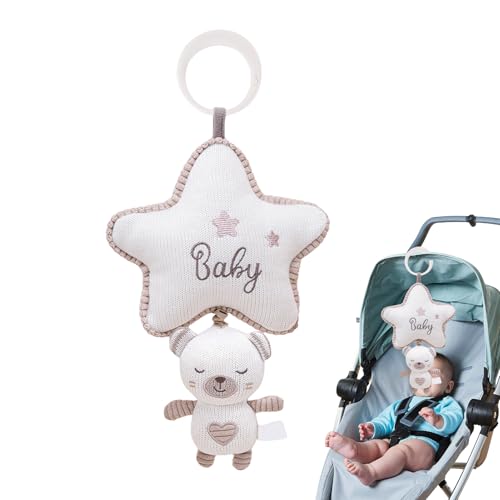 Baby Stroller Rattle | Hanging Musical Toy | Soothing Lullaby Sensory Stimulation Early Learning Toy for Newborns Infants Boys Girls